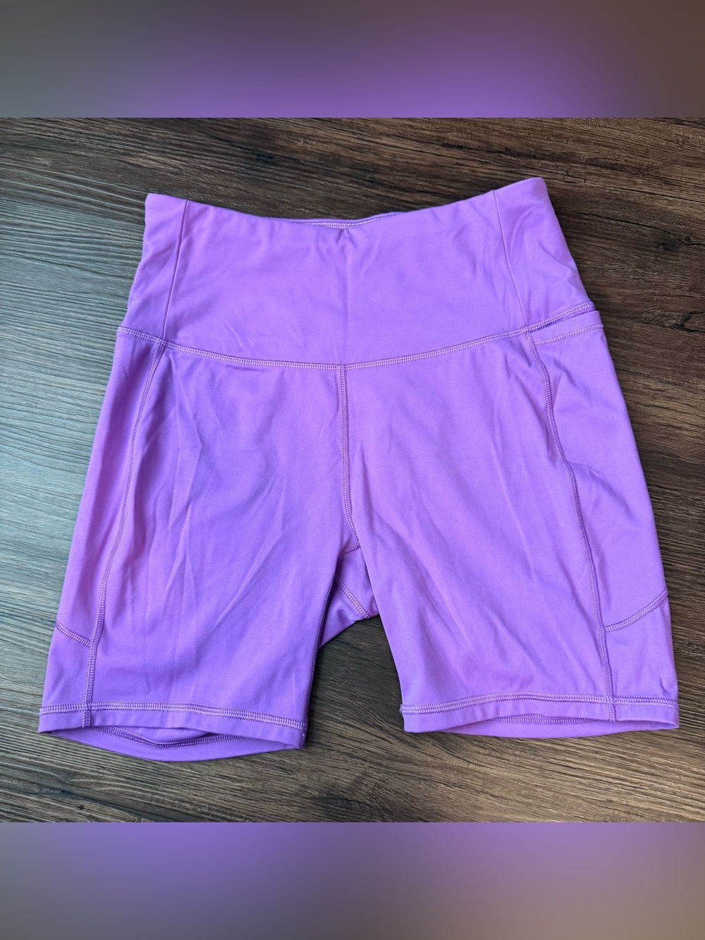 Calia Women’s Bike Shorts Light Purple Spandex 6” Inseam Size Medium Gym Yoga